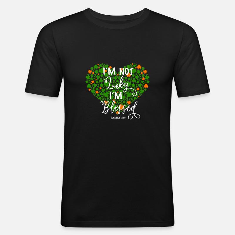 Christlich Gott Glaube Religiöses Geschenk - Männer Slim Fit T-Shirt - Schwarz
