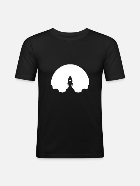 rocket - Men's Slim Fit T-Shirt - black