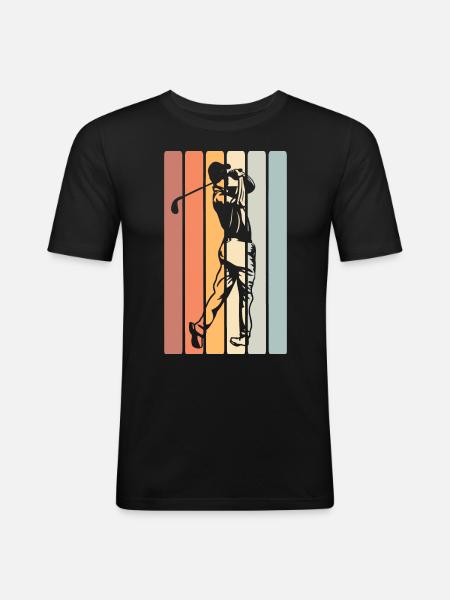 Golf Golfer - Men's Slim Fit T-Shirt - black