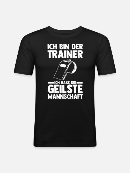 Sportmannschaft Trainer - Männer Slim Fit T-Shirt - Schwarz