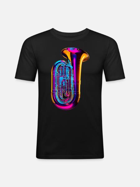 Tuba - Men's Slim Fit T-Shirt - black