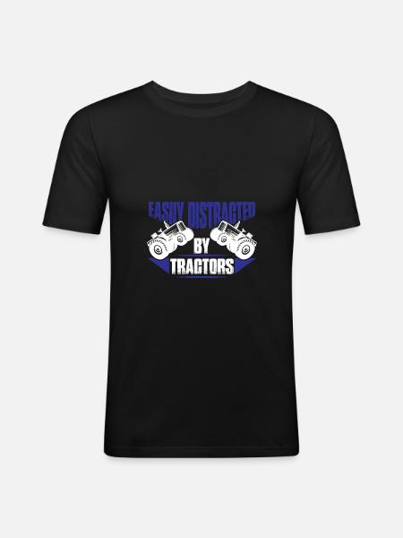 farmer farm - Men's Slim Fit T-Shirt - black