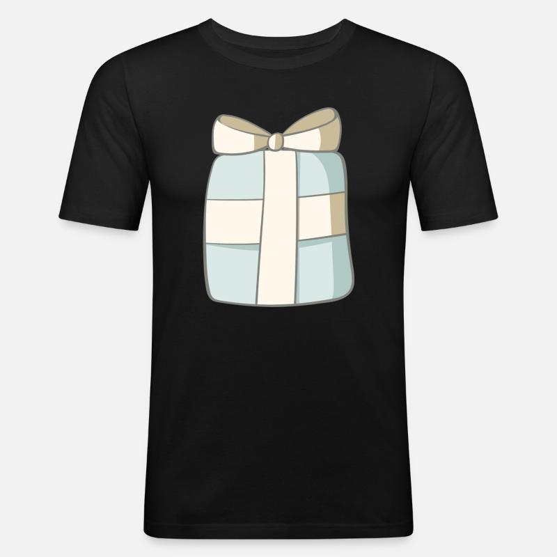 Geschenk - Männer Slim Fit T-Shirt - Schwarz