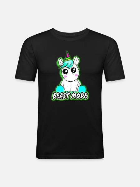 Beast mode - Men's Slim Fit T-Shirt - black