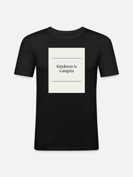 Inhimillisyys_on_uusi_musta-3 - T-shirt près du corps Homme - noir
