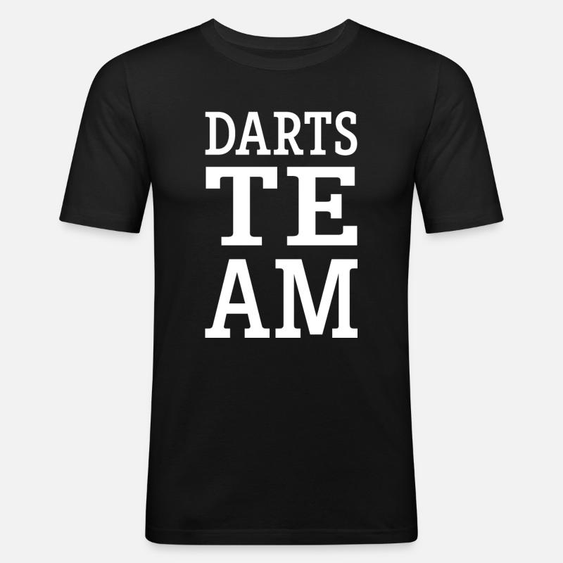 Équipe de fléchettes - T-shirt près du corps Homme - noir