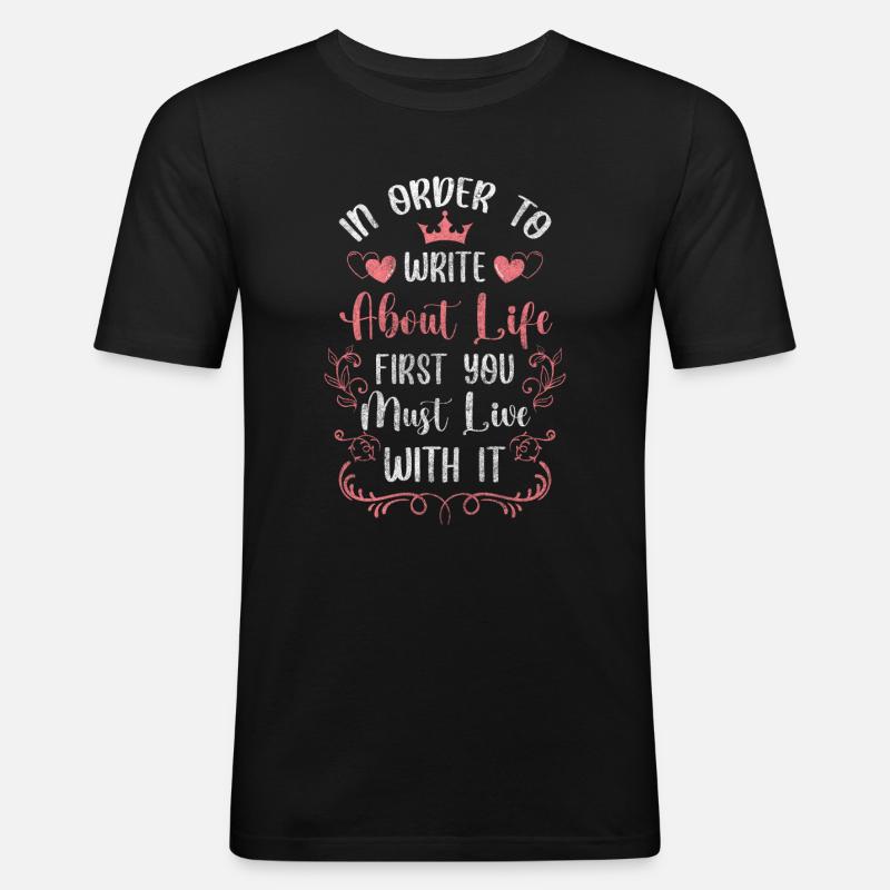 Uhr Zeichen Glas - Männer Slim Fit T-Shirt - Schwarz