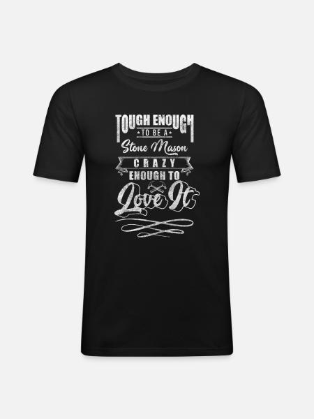 Sculptor, stonemason, journeyman, craftsman - Men's Slim Fit T-Shirt - black