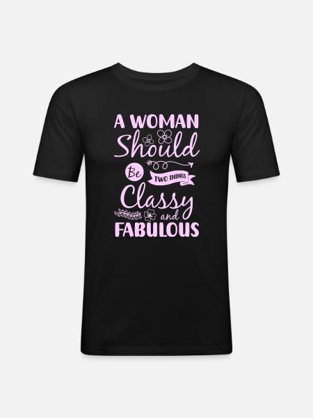 Shopping Individual Lifestyle - Men's Slim Fit T-Shirt - black