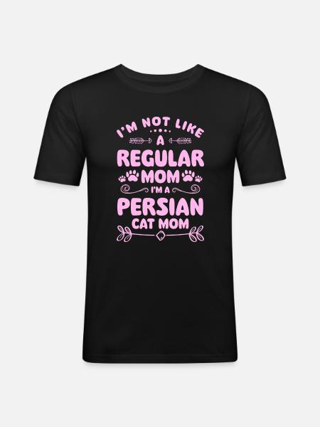 Persian Cat Cat Lover - Men's Slim Fit T-Shirt - black