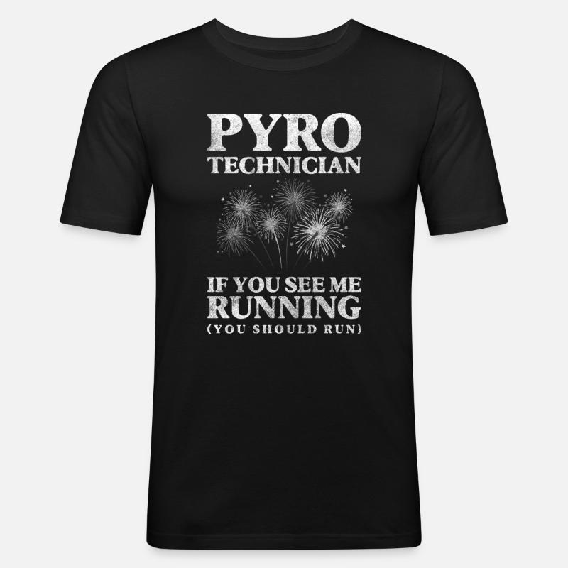 Technique Firecracker Pyroshow Professional - Men's Slim Fit T-Shirt - black