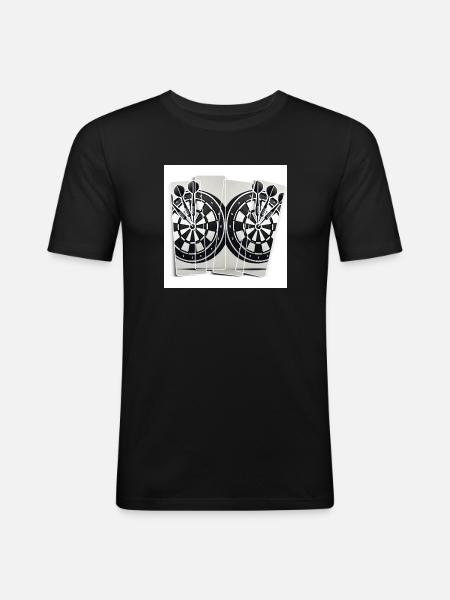 Flechette2 - T-shirt près du corps Homme - noir