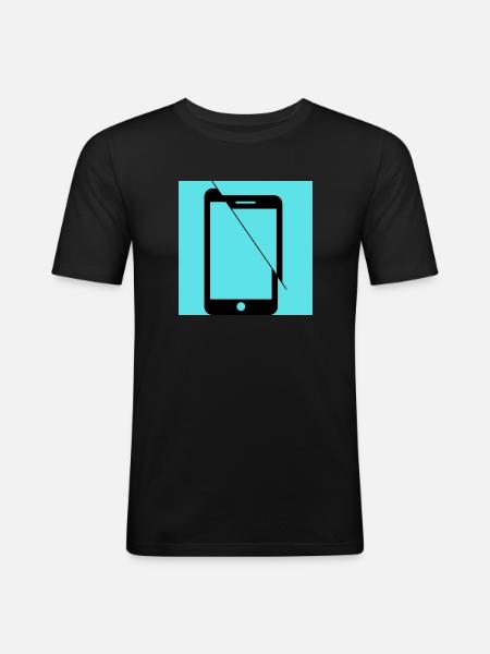 CrashRepair - T-shirt près du corps Homme - noir