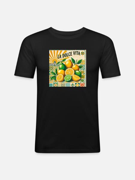 La Dolce Vita - Men's Slim Fit T-Shirt - black