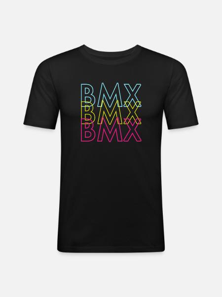 3 X BMX - Men's Slim Fit T-Shirt - black