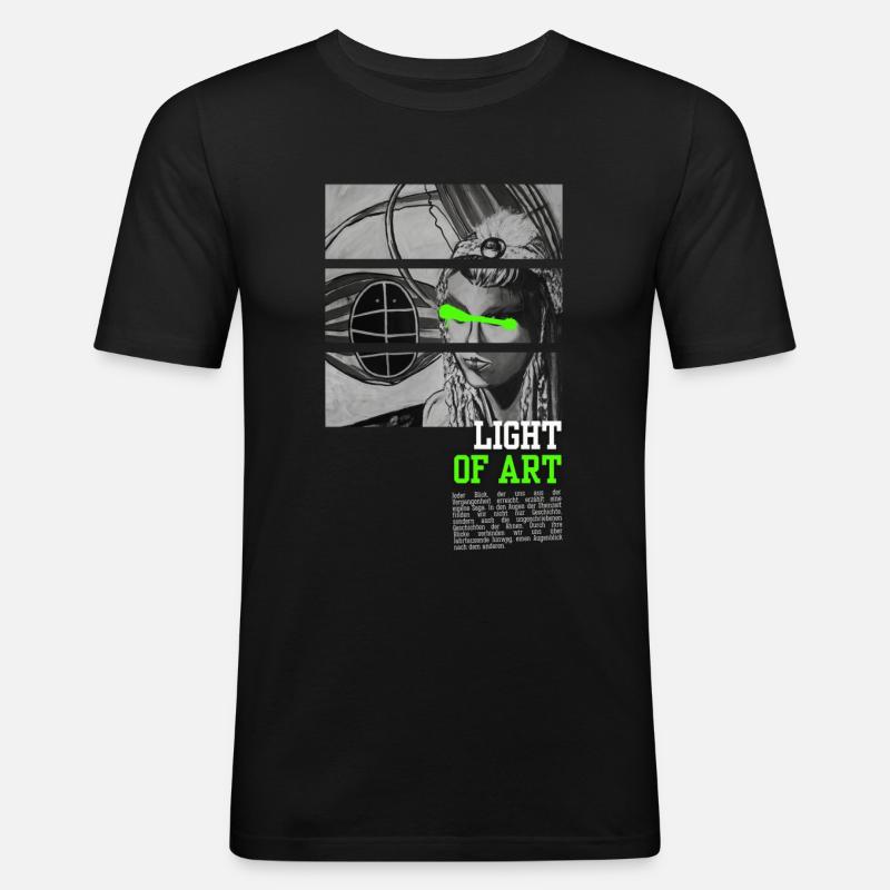 Dolmengöttin 9 - Männer Slim Fit T-Shirt - Schwarz