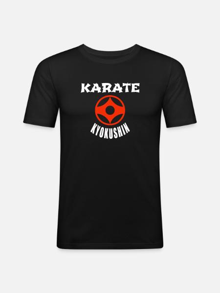 Karate Kyokushin - Men's Slim Fit T-Shirt - black