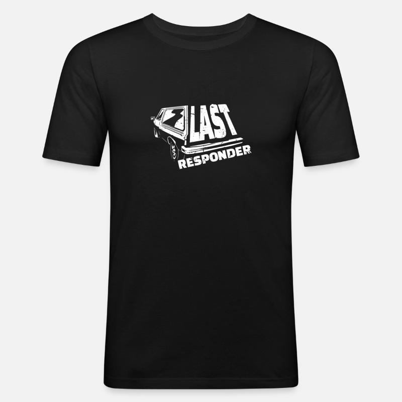 Leichen Bestatter Shirt Geschenk - Männer Slim Fit T-Shirt - Schwarz