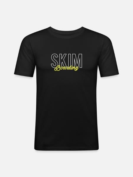 Skim Boarding Shirt Gift - Men's Slim Fit T-Shirt - black