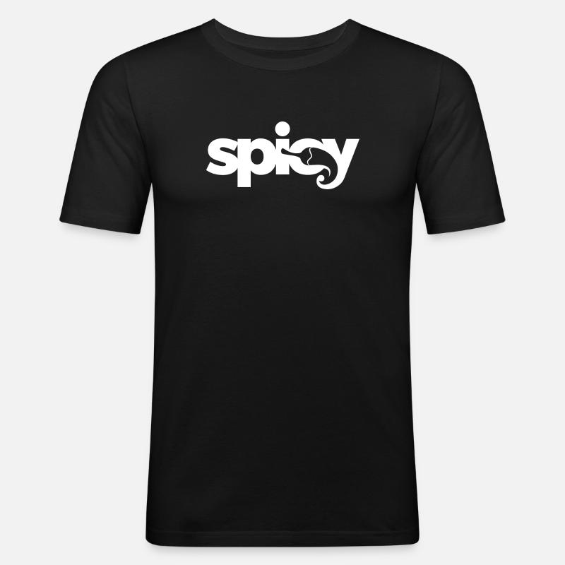 Spicy - Männer Slim Fit T-Shirt - Schwarz