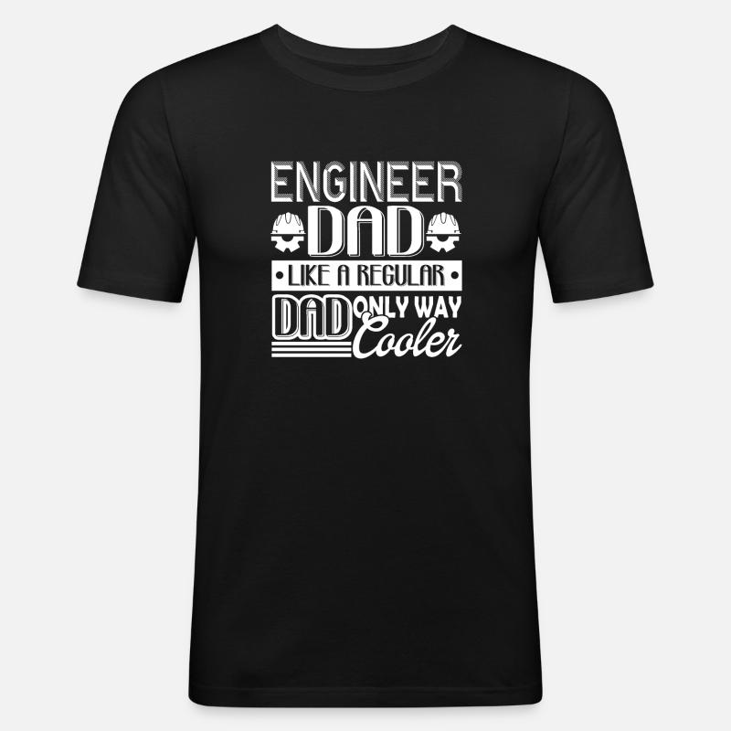 Engineer Engineer Dad - Men's Slim Fit T-Shirt - black