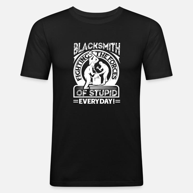 Blacksmith Blacksmith Fighting - Men's Slim Fit T-Shirt - black