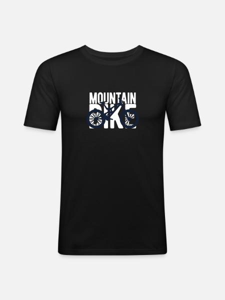 vtt - T-shirt près du corps Homme - noir