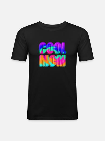 Cool Mom - Men's Slim Fit T-Shirt - black