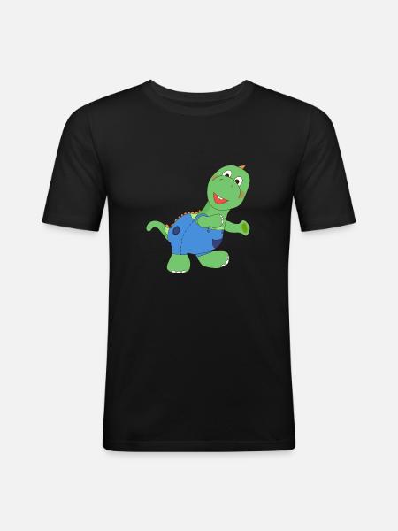 T rex - T-shirt près du corps Homme - noir