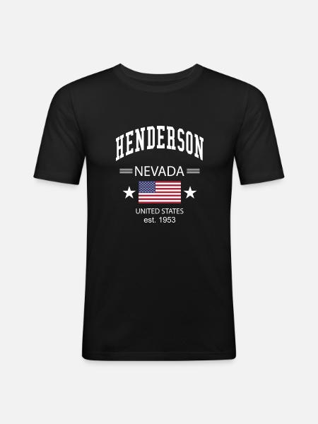 Henderson - T-shirt près du corps Homme - noir