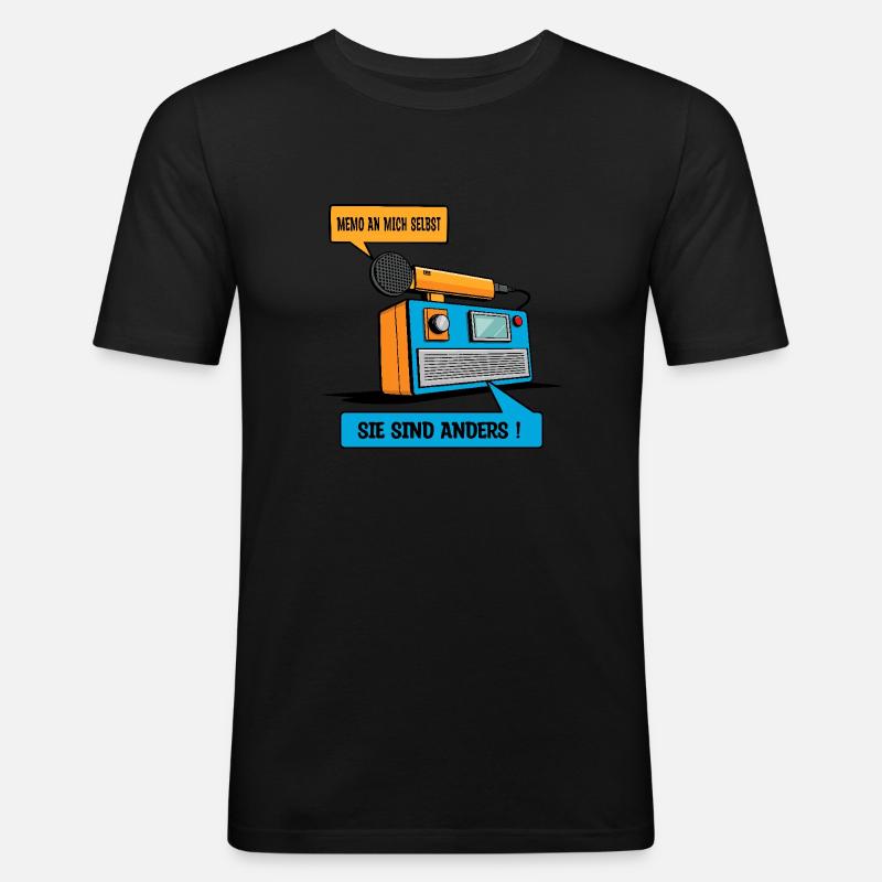 Ils sont différents ! - T-shirt près du corps Homme - noir