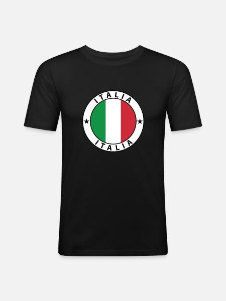 Italia - Men's Slim Fit T-Shirt - black