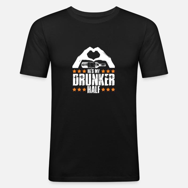 bester freund - Männer Slim Fit T-Shirt - Schwarz