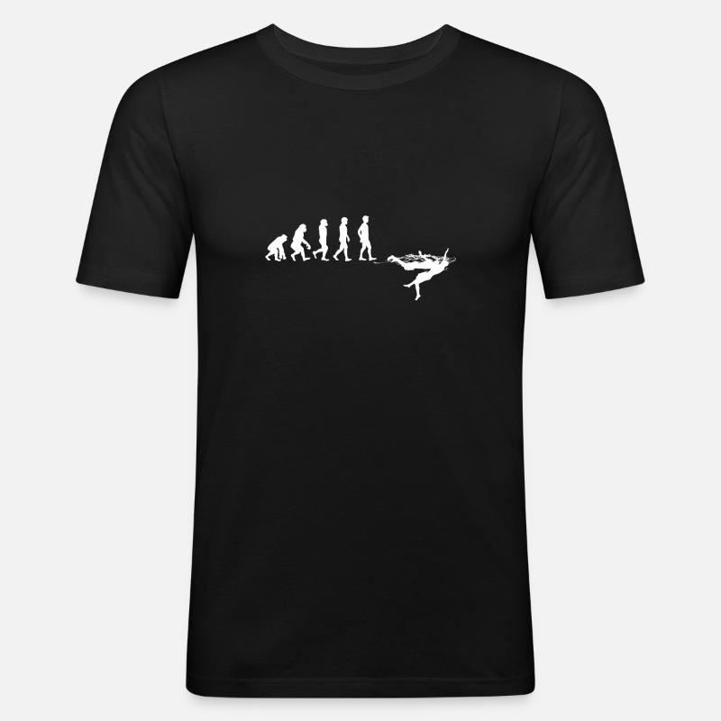 Evolution Bademeister Rettungsschwimmer T-Shirt - Männer Slim Fit T-Shirt - Schwarz