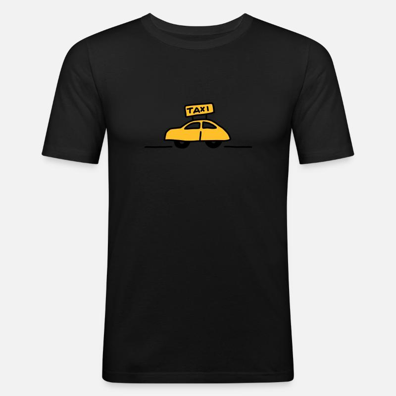 côté de taxi - V2 - T-shirt près du corps Homme - noir