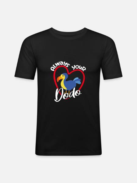 Forever Your Dodo - Men's Slim Fit T-Shirt - black
