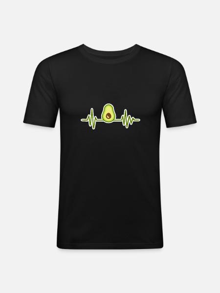avocado - Men's Slim Fit T-Shirt - black