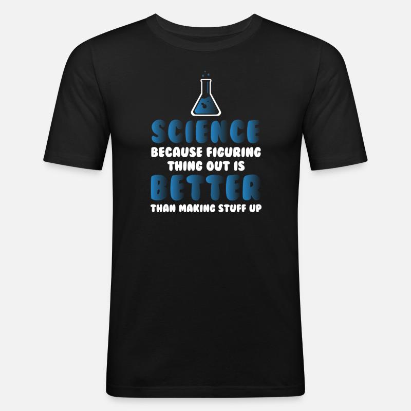Figuring Things Out Science1 - Männer Slim Fit T-Shirt - Schwarz