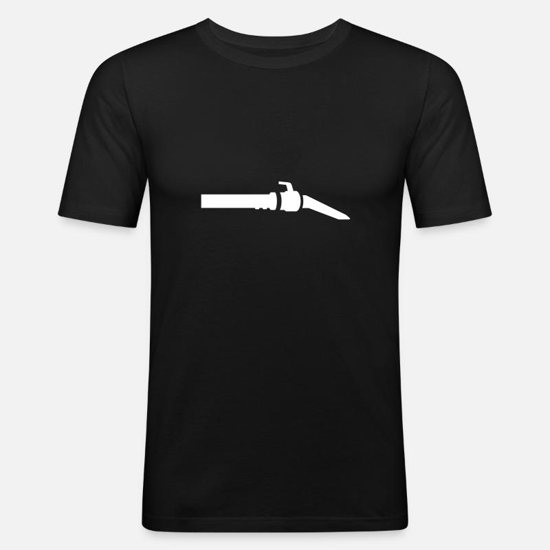 Turntable - Männer Slim Fit T-Shirt - Schwarz