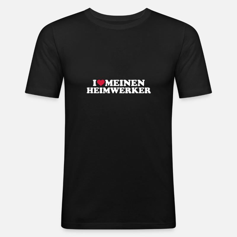 Heimwerker - Männer Slim Fit T-Shirt - Schwarz