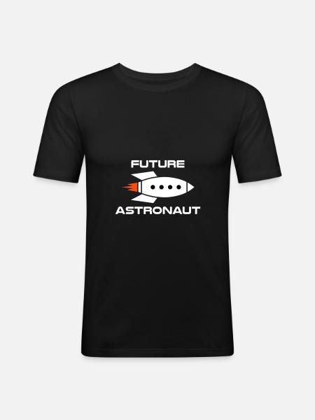 Future astronaut (spacecraft) - Men's Slim Fit T-Shirt - black