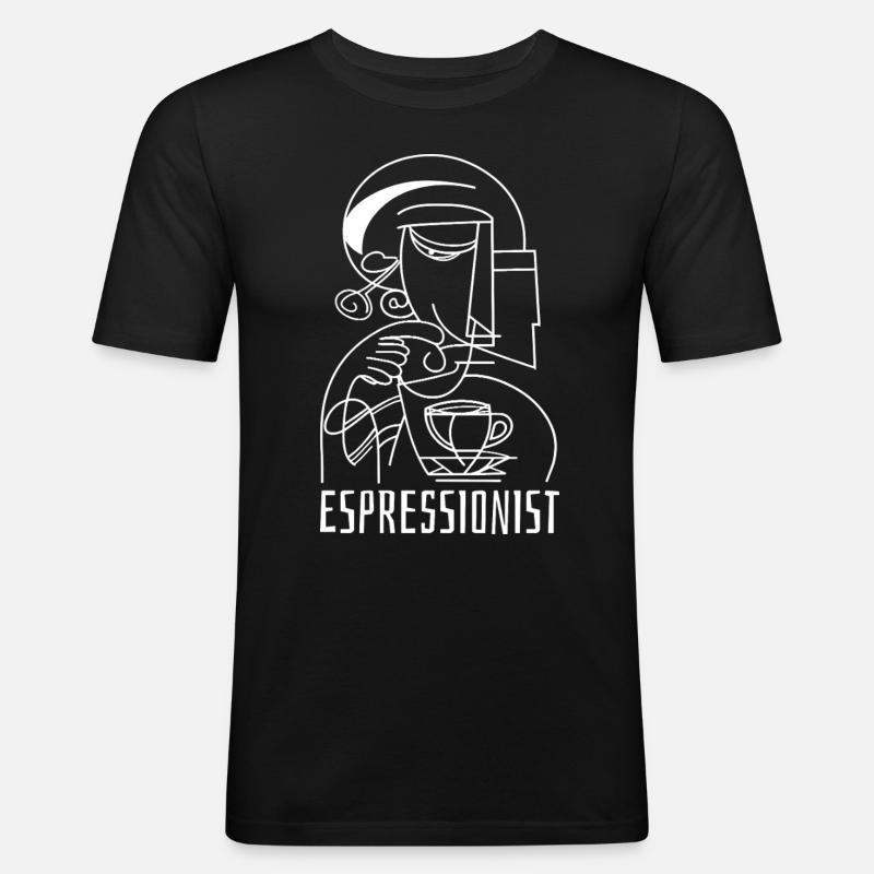 Espressionist - Espresso - Coffee Drink - Men's Slim Fit T-Shirt - black