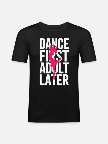 Dancing Dancers Dancing - Men's Slim Fit T-Shirt - black