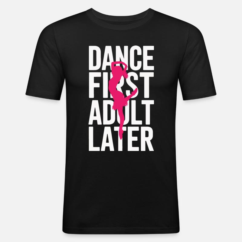 Dancing Dancers Dancing - Men's Slim Fit T-Shirt - black