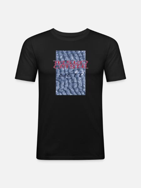 Crystal Mett - Men's Slim Fit T-Shirt - black