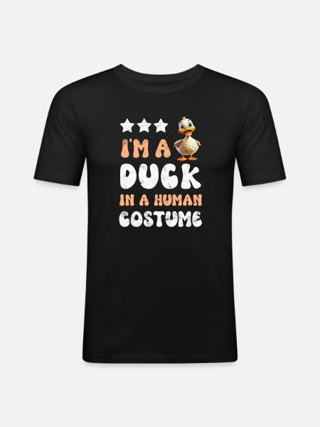 Duck ducks - Men's Slim Fit T-Shirt - black