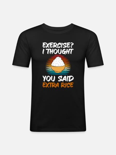 Buffet Counter Food Gourmets - Men's Slim Fit T-Shirt - black