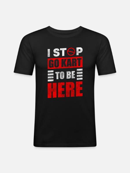 Kart Karting Karting Racing - Men's Slim Fit T-Shirt - black