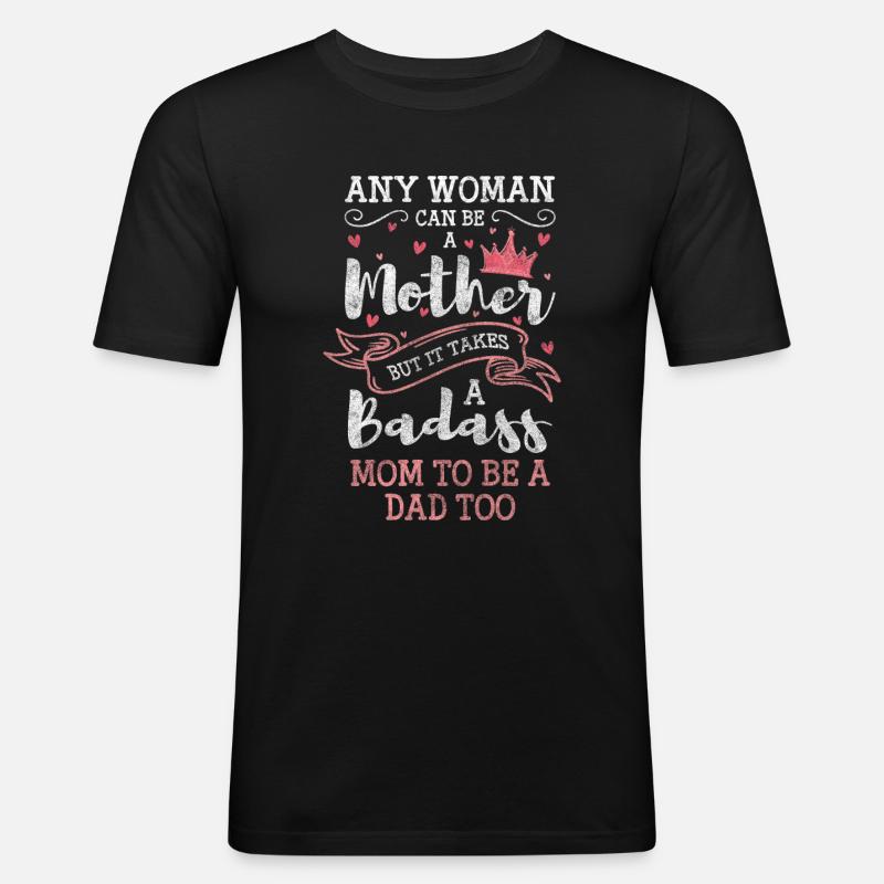 Eltern Kinder Sarkasmus - Männer Slim Fit T-Shirt - Schwarz
