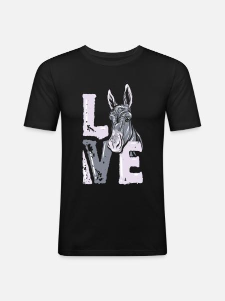 donkey - Men's Slim Fit T-Shirt - black